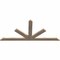 Ekena Millwork Saratoga Smooth Timber Gable Bracket, Douglas Fir, 60"W x 27"H x 1 1/2"D x 3 1/2"F, 11/12 Pitch GBW060X27X0204SAR00SDF - alternate 4